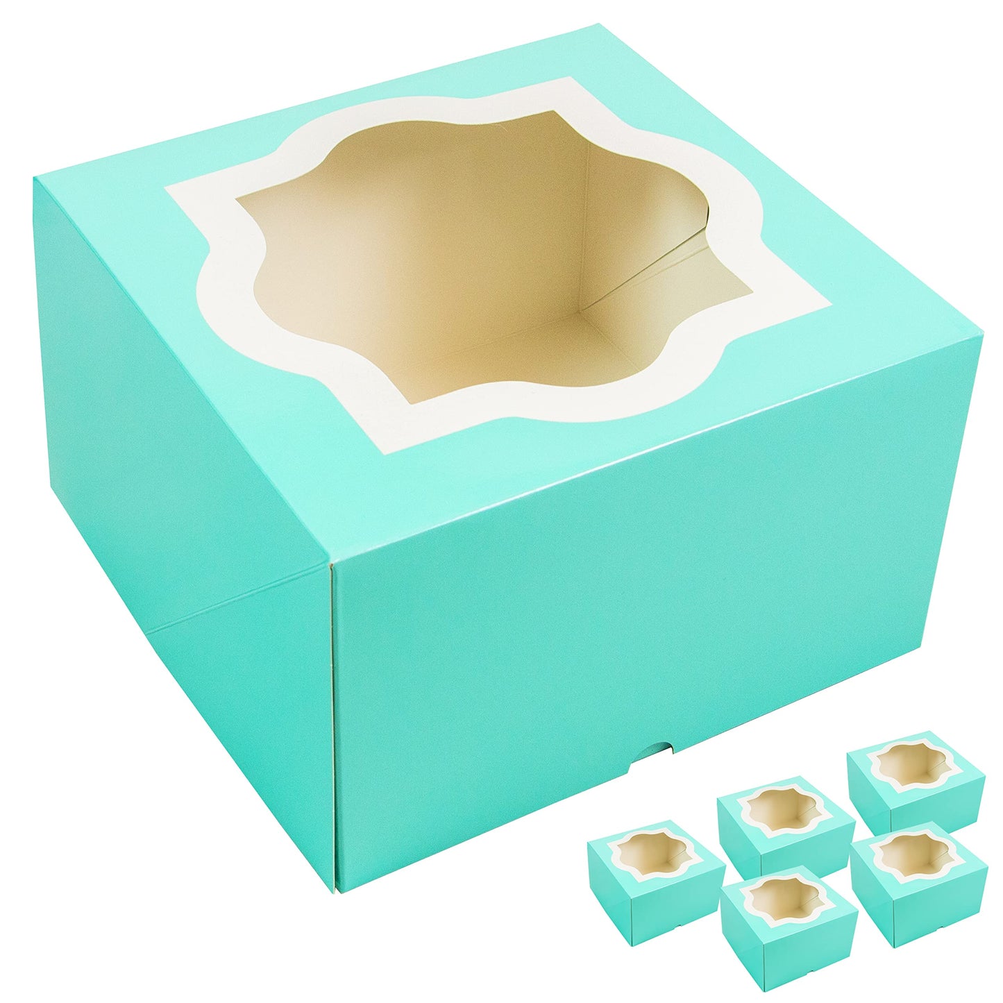 Extra Deep Square Cake Box with Window