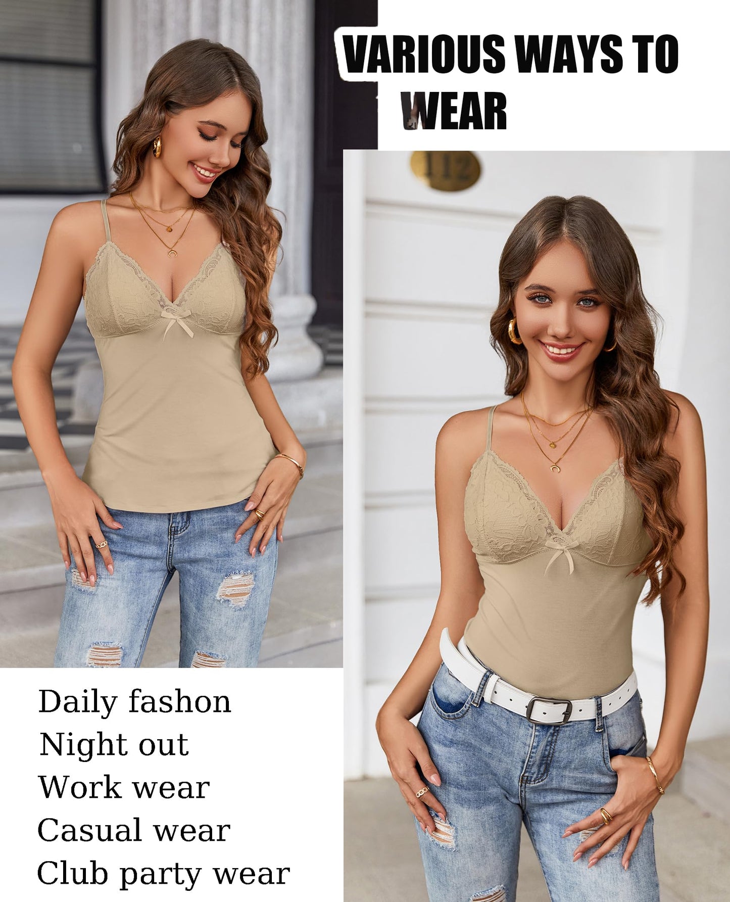 Sexy Tank Tops Cami Y2K Bralette Spaghetti Strap Slim Undershirts