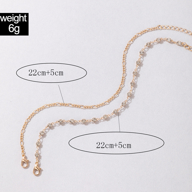 Luxury Diamond Double Anklet