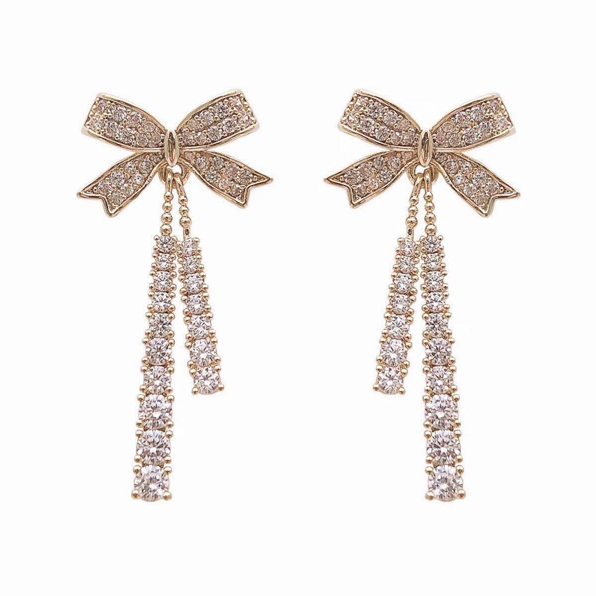 New Super Fairy Bow Stud Earrings For Women Niche Design Stud Earrings