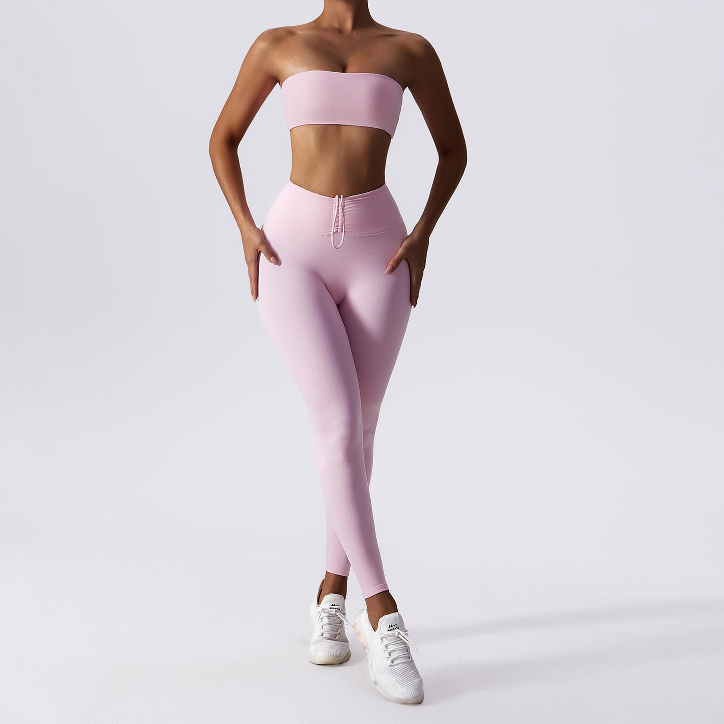 Women Basic Sports Nude Feel Skinny Yoga Clothes Suit