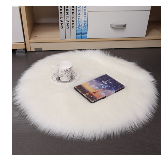 Plush Carpet Floor Mats Household Floor Mats  Wool Round