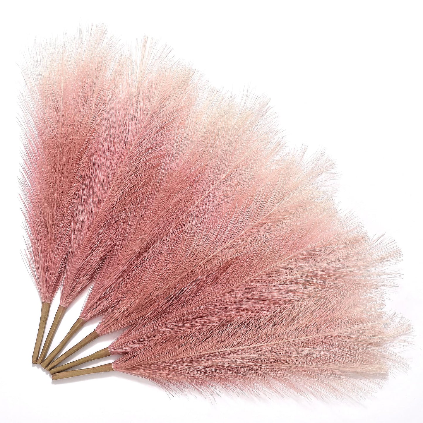 Faux Pampas Grass Decor 17.7 Inch 6pcs, Home Decor