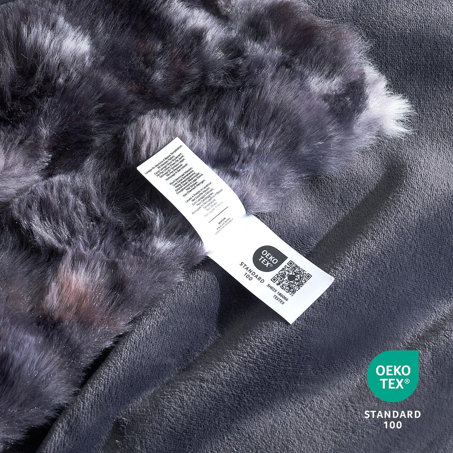 Faux Fur Throw Blanket -Fuzzy Soft Plush Thick Bubble Blanket