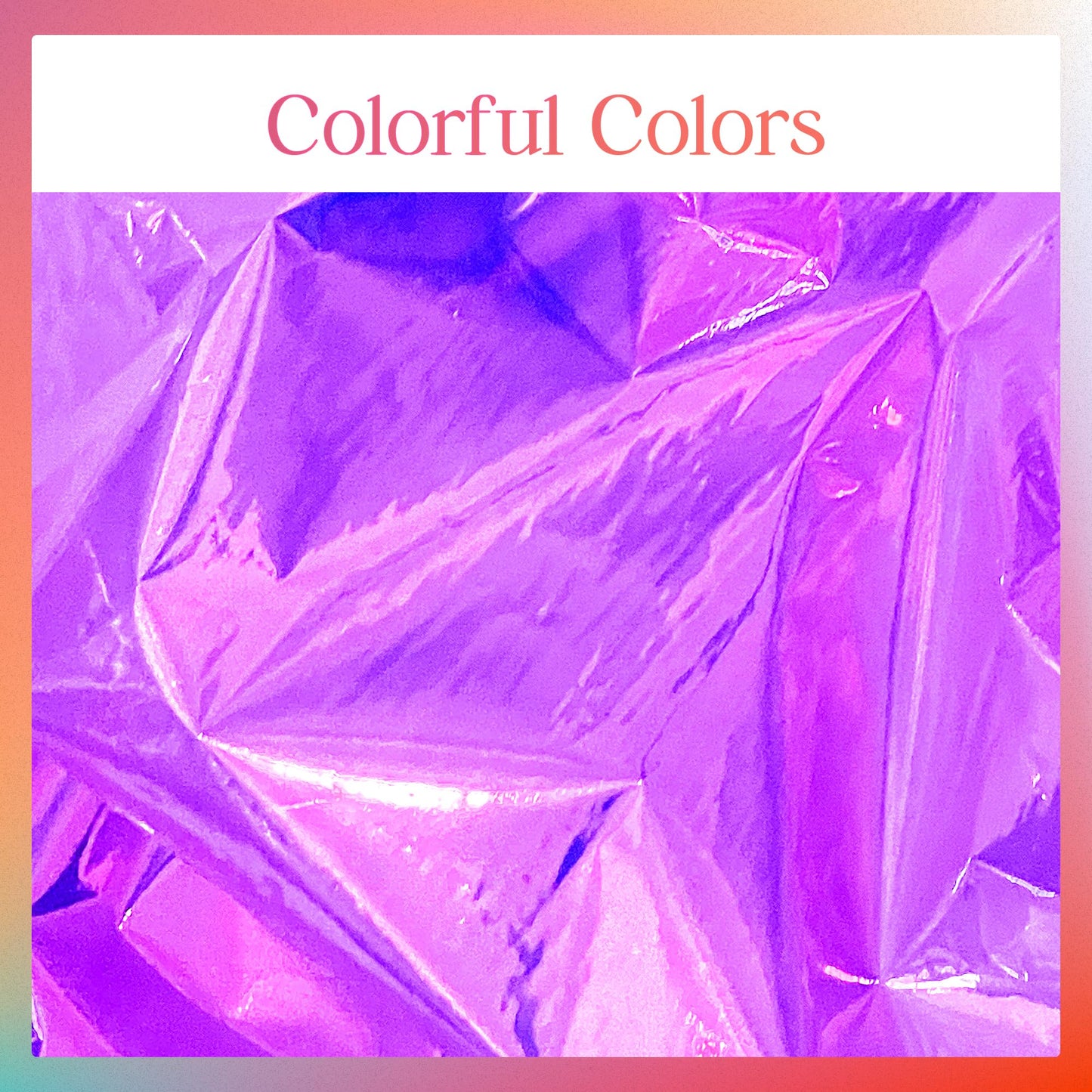 Pink Iridescent Holographic Tablecloth – 40" x 108" Shiny Plastic Cover for Parties and Events