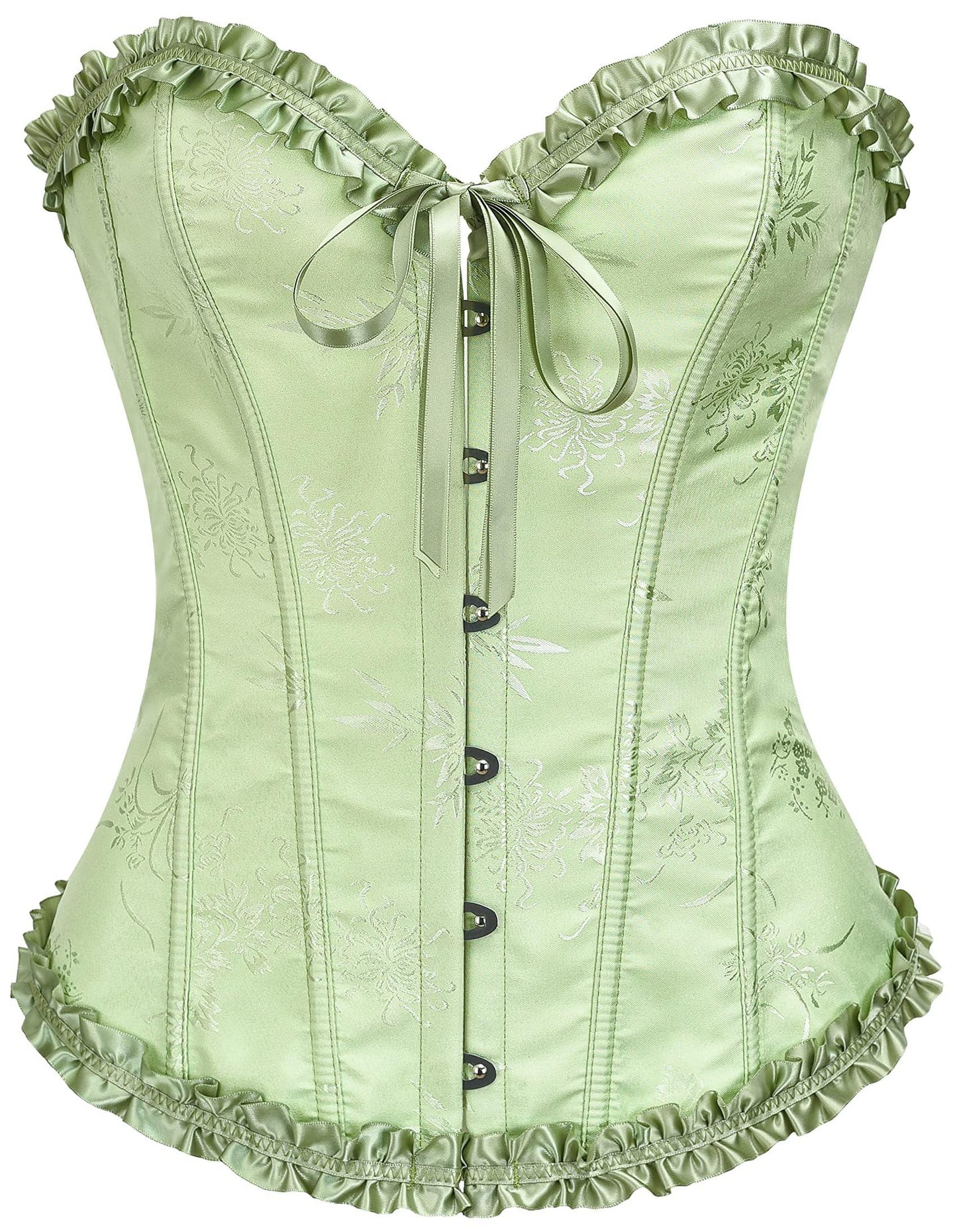 Corset Tops for Women, Bustier Shapewear Lingerie, Lace Waist Push Up Bodysuit