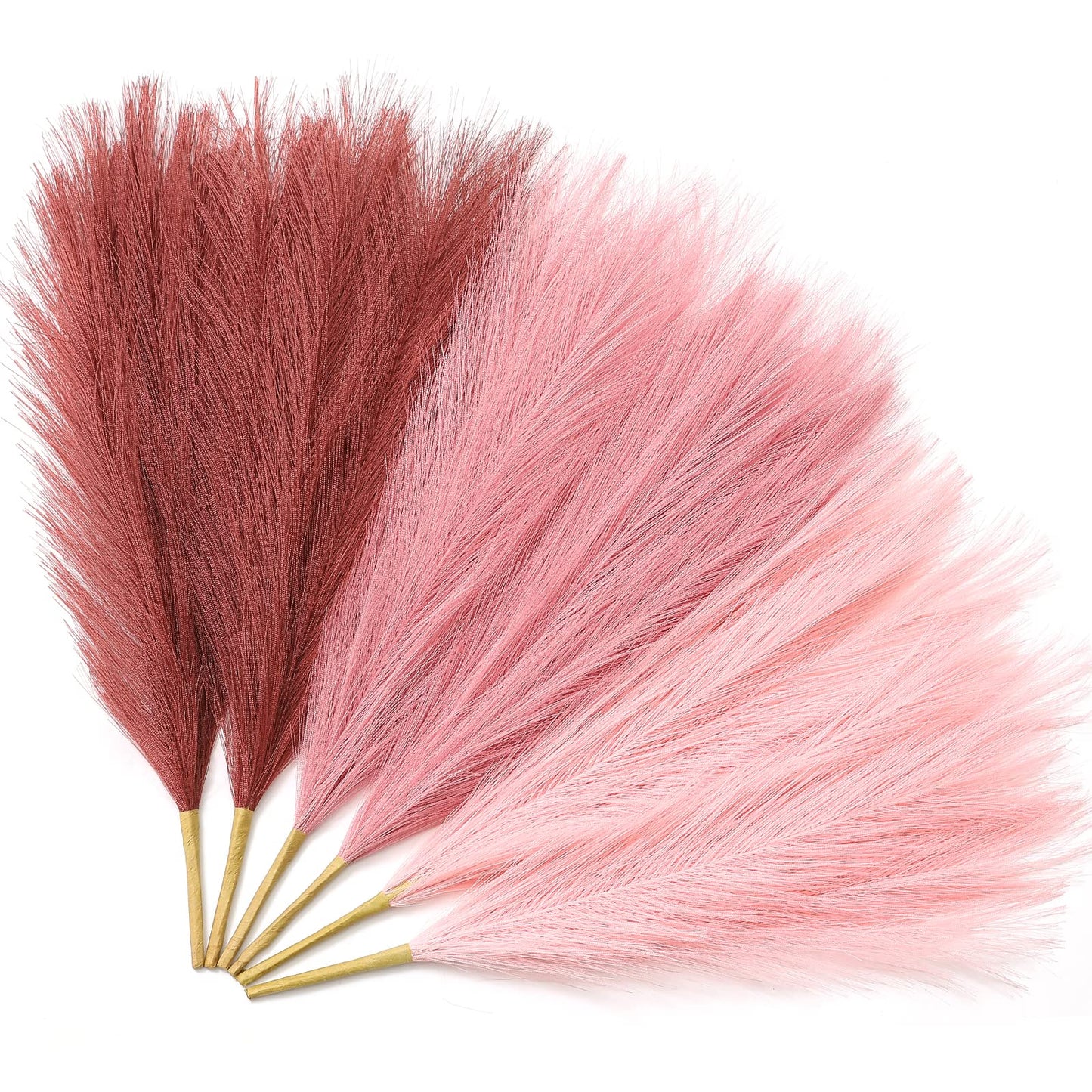 Faux Pampas Grass Decor 17.7 Inch 6pcs, Home Decor