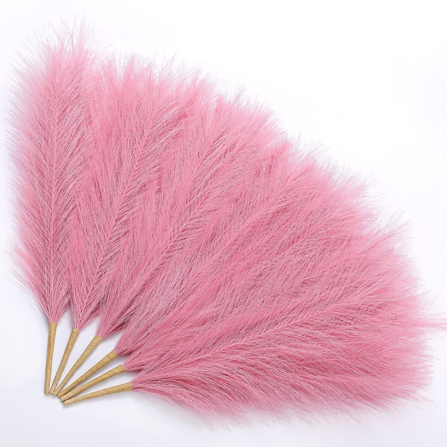 Faux Pampas Grass Decor 17.7 Inch 6pcs, Home Decor