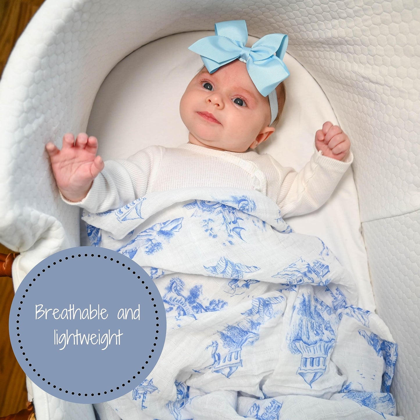 Cotton 100% Muslin Swaddle Blankets