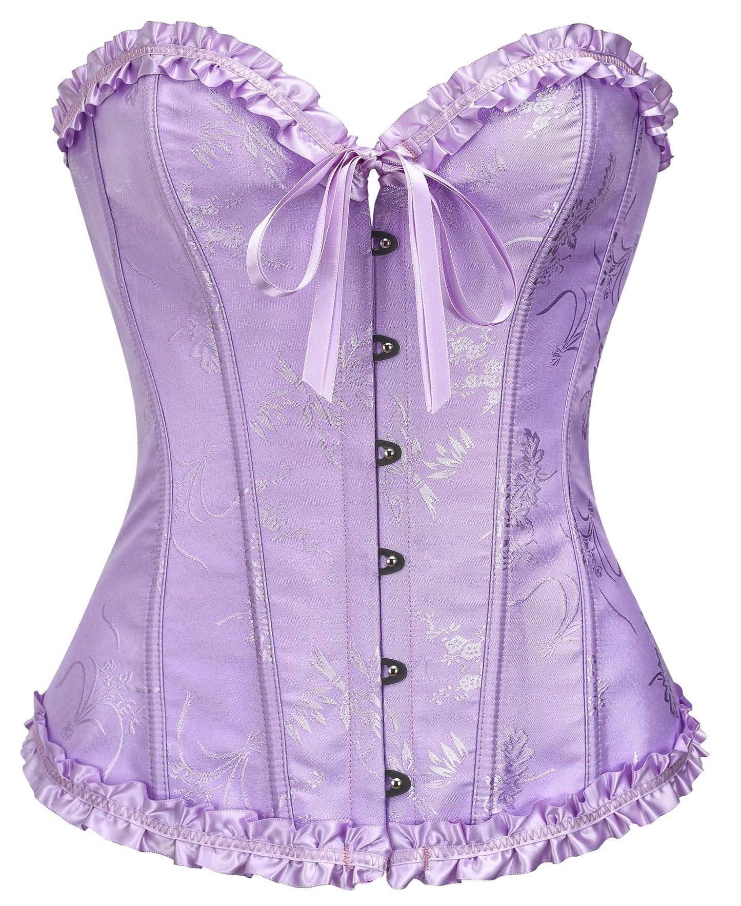 Corset Tops for Women, Bustier Shapewear Lingerie, Lace Waist Push Up Bodysuit