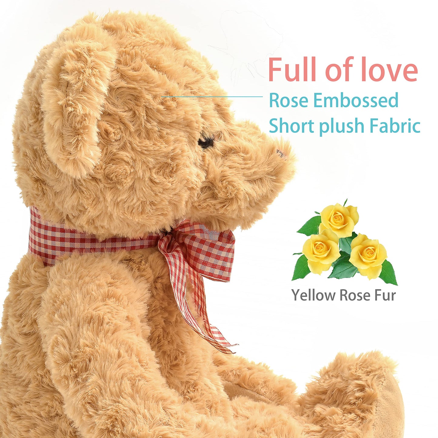 Posed Teddy Bear Stuffed Animal Cute Plush 20”