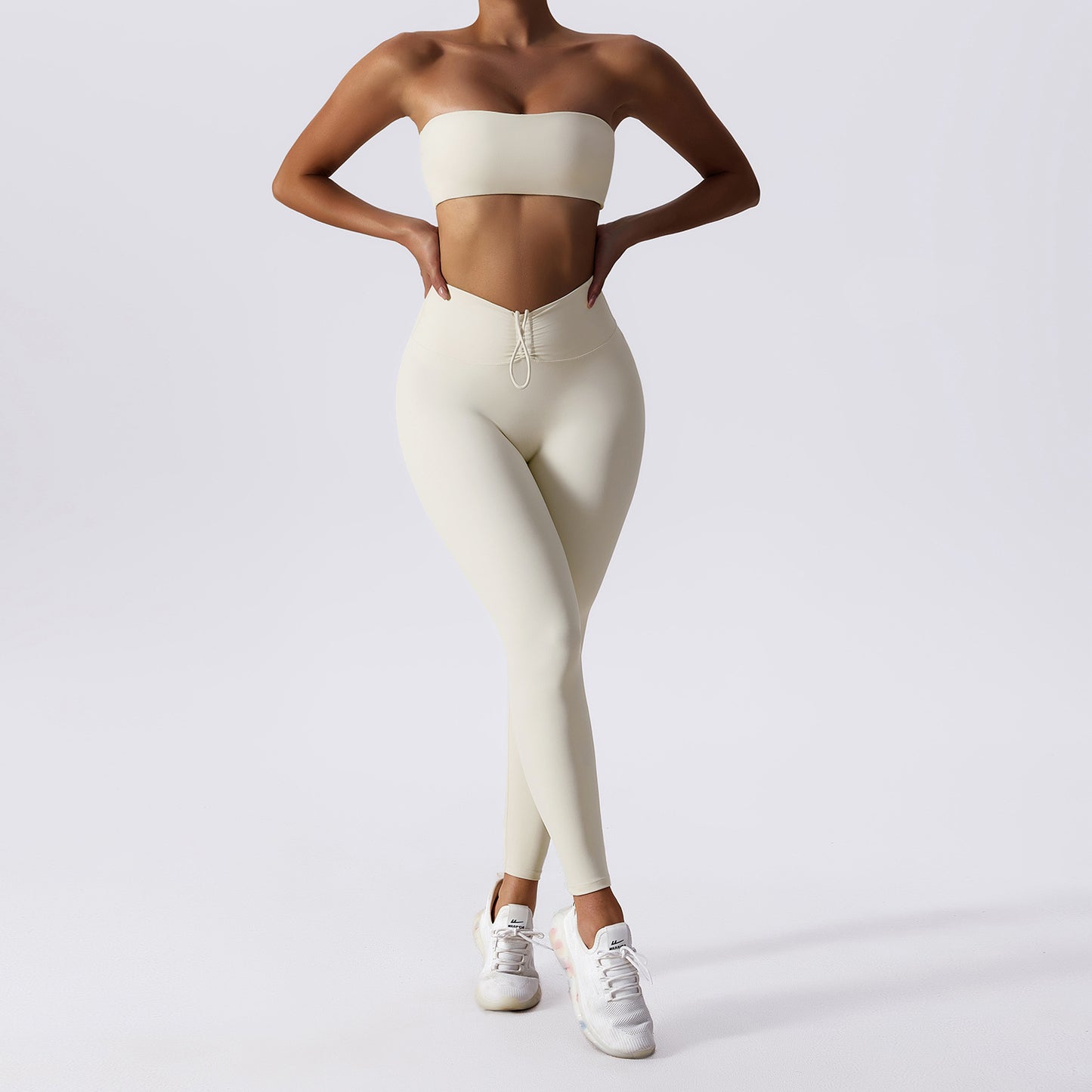 Women Basic Sports Nude Feel Skinny Yoga Clothes Suit