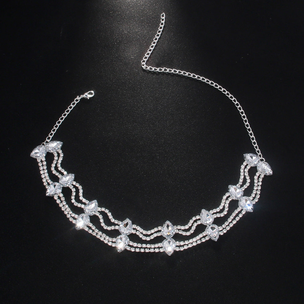 Water Drop Multilayer Simplicity Necklace