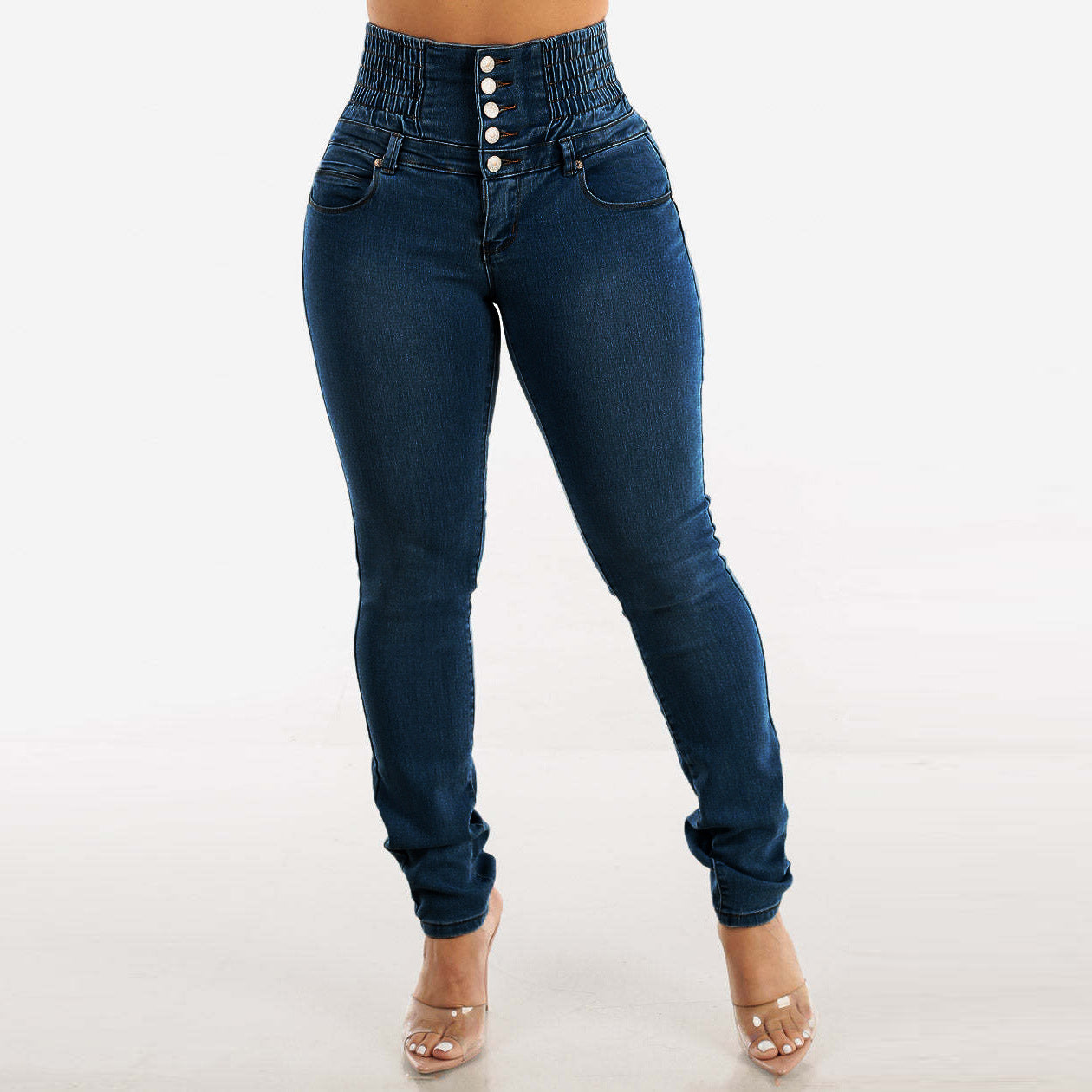 Women’s Stretch Slimming Jeans Button