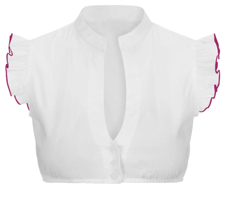 Women's Fashion Dingdong White Shirt