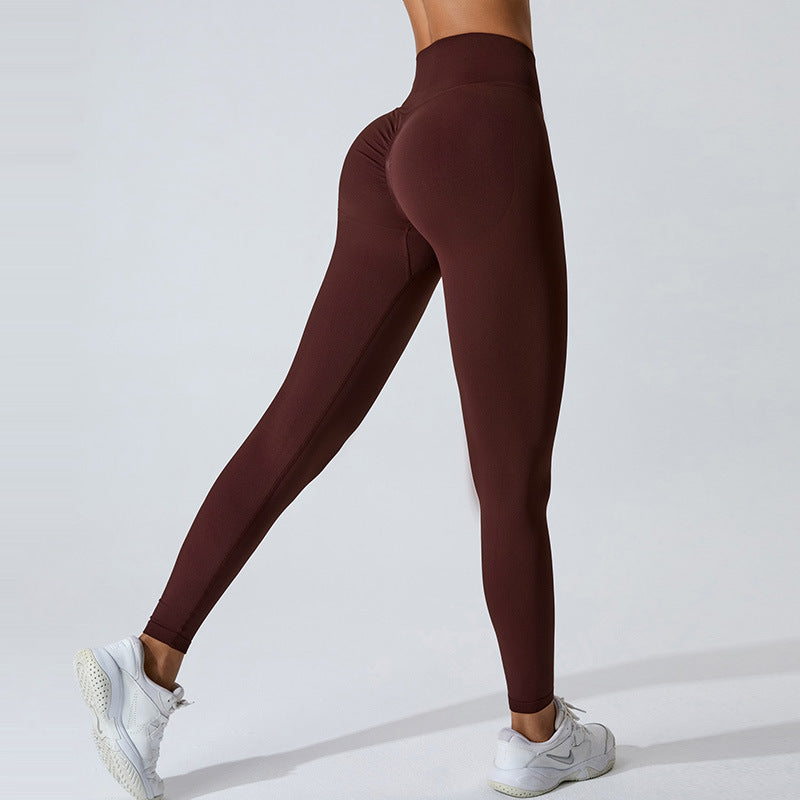 Seamless Peach Hip Raise Yoga Pants