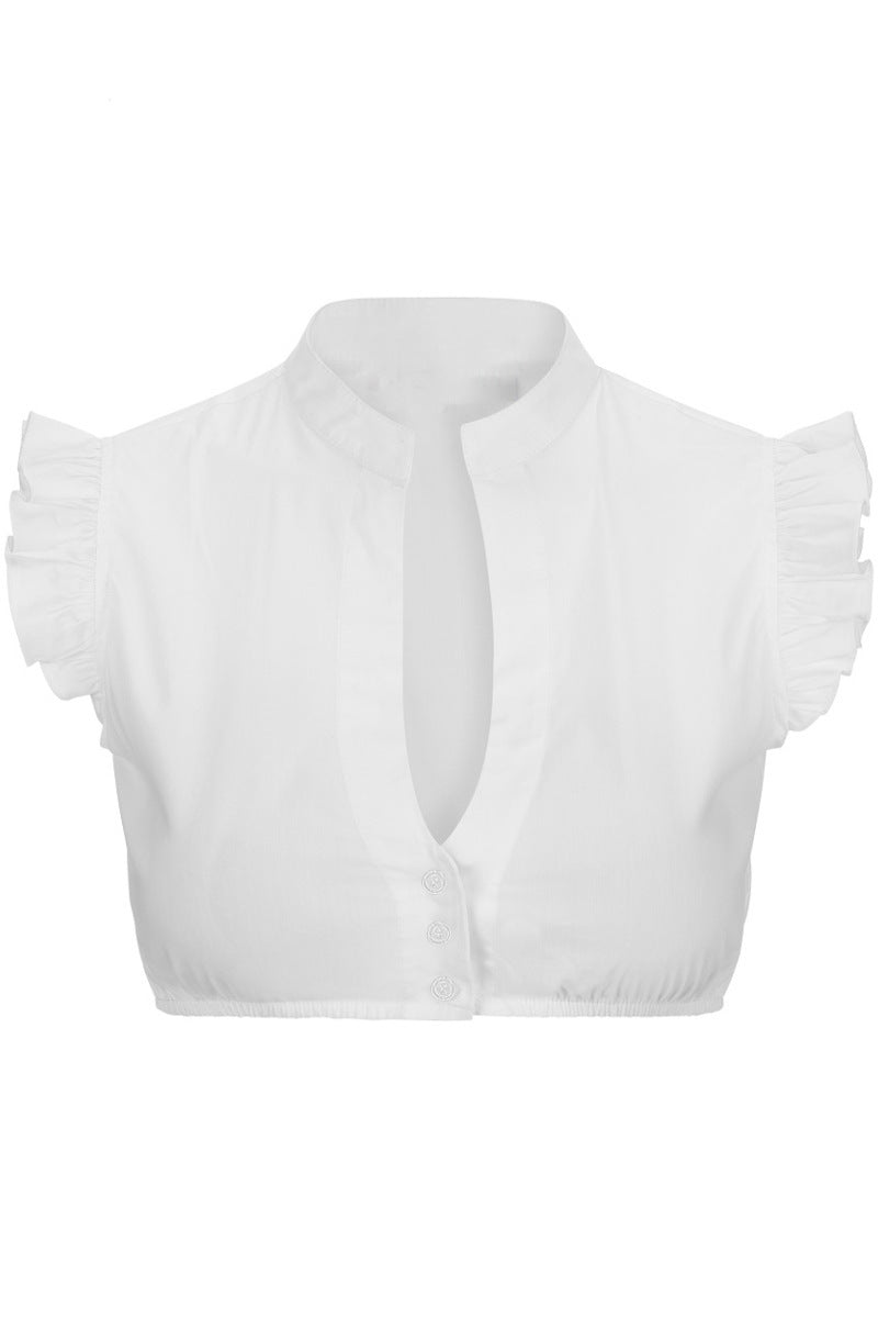 Women's Fashion Dingdong White Shirt