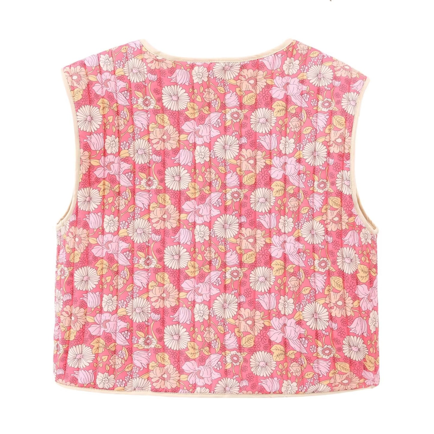 Small Autumn Floral Double-sided Wear Cotton Vest