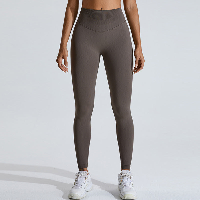 Seamless Peach Hip Raise Yoga Pants