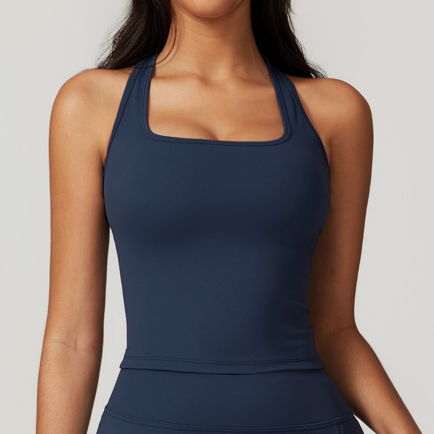 Women's Brushed H-shaped Beauty Back Sports Top