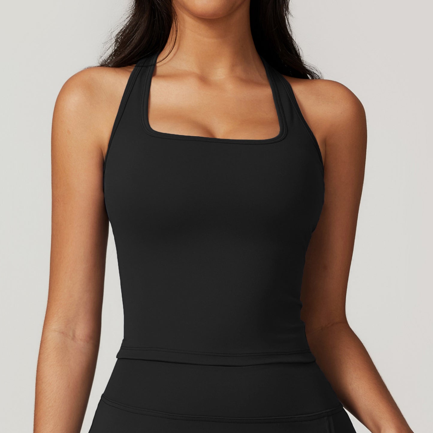 Women's Brushed H-shaped Beauty Back Sports Top