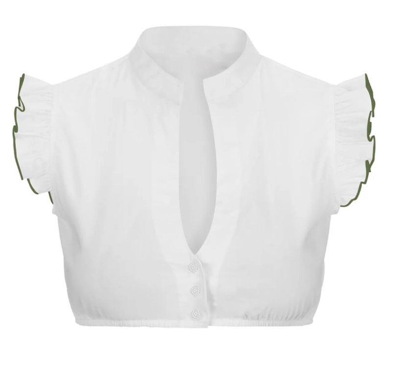 Women's Fashion Dingdong White Shirt