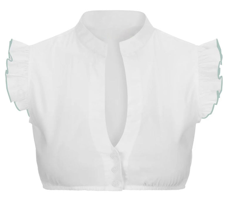 Women's Fashion Dingdong White Shirt