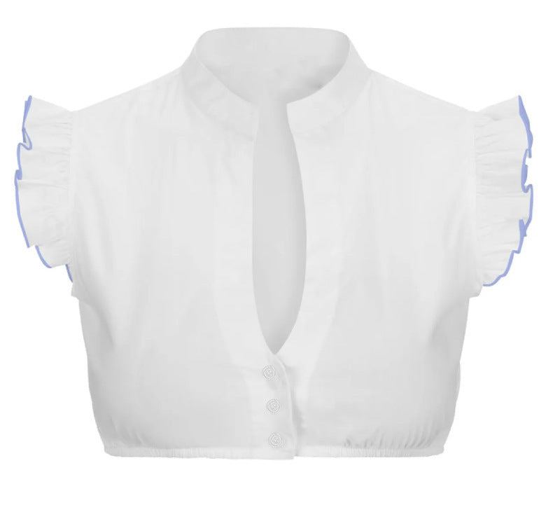 Women's Fashion Dingdong White Shirt