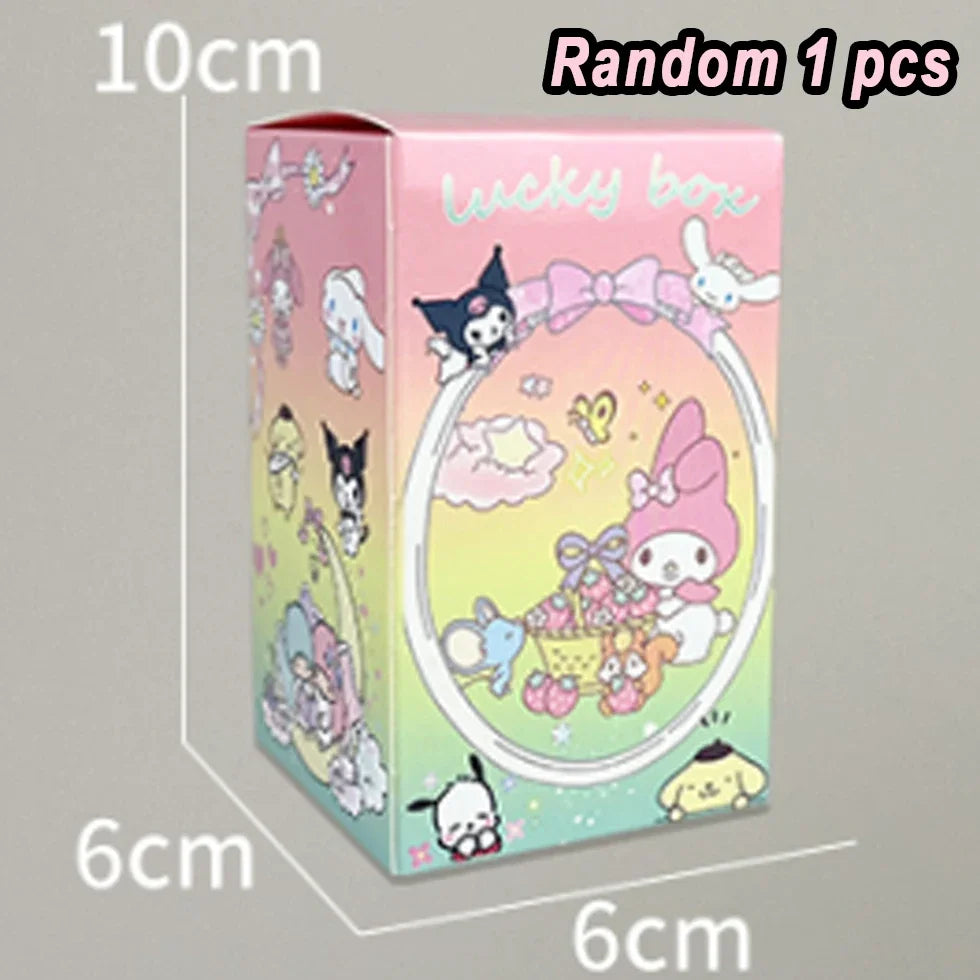 Sanrio Blind Box Sleep Safely Hello Kitty MyMelody Kuromi Pachacco Pompompurin Children's Toy Birthday Gift Christmas Decoration