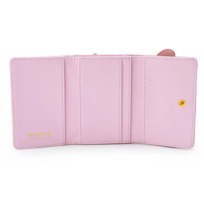 Sanrio Hello Kitty Bag Kawaii Cinnamon My Melody Kuromi Casual Fashion PU Leather Wallet Cute Folding Card Bags