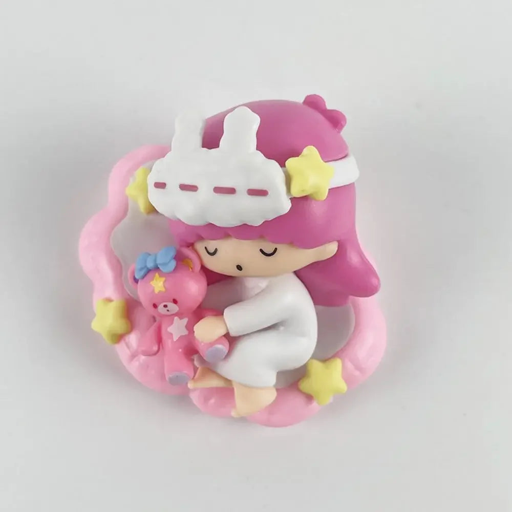 Sanrio Blind Box Sleep Safely Hello Kitty MyMelody Kuromi Pachacco Pompompurin Children's Toy Birthday Gift Christmas Decoration