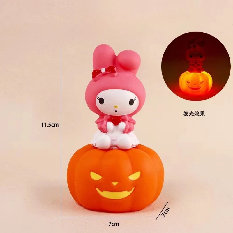 Sanrios Kitty Kawaii Glowing Cloud Lamp Hello Kitty Bedside Lamp LED Night Light Cake Decoration