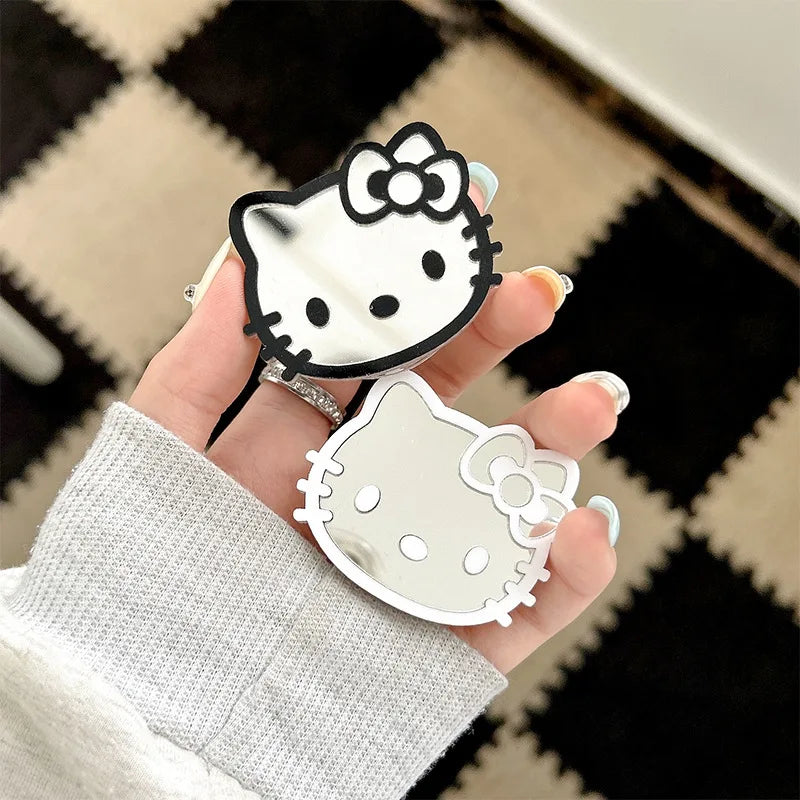 Sanrio Hello Kitty Phone Airbag Holder Mirror Colored Retractable Phone Stander Stretchable Desktop Holder Back Sticker