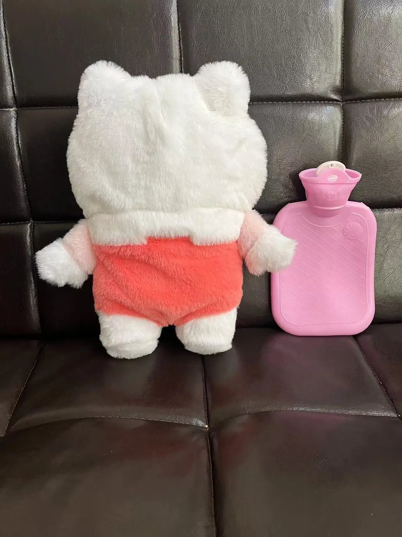 Kawaii Sanrio Hello Kitty Plush Hand Warm Bottle Hot Water Bottles  Winter Portable Warm Hand Bag