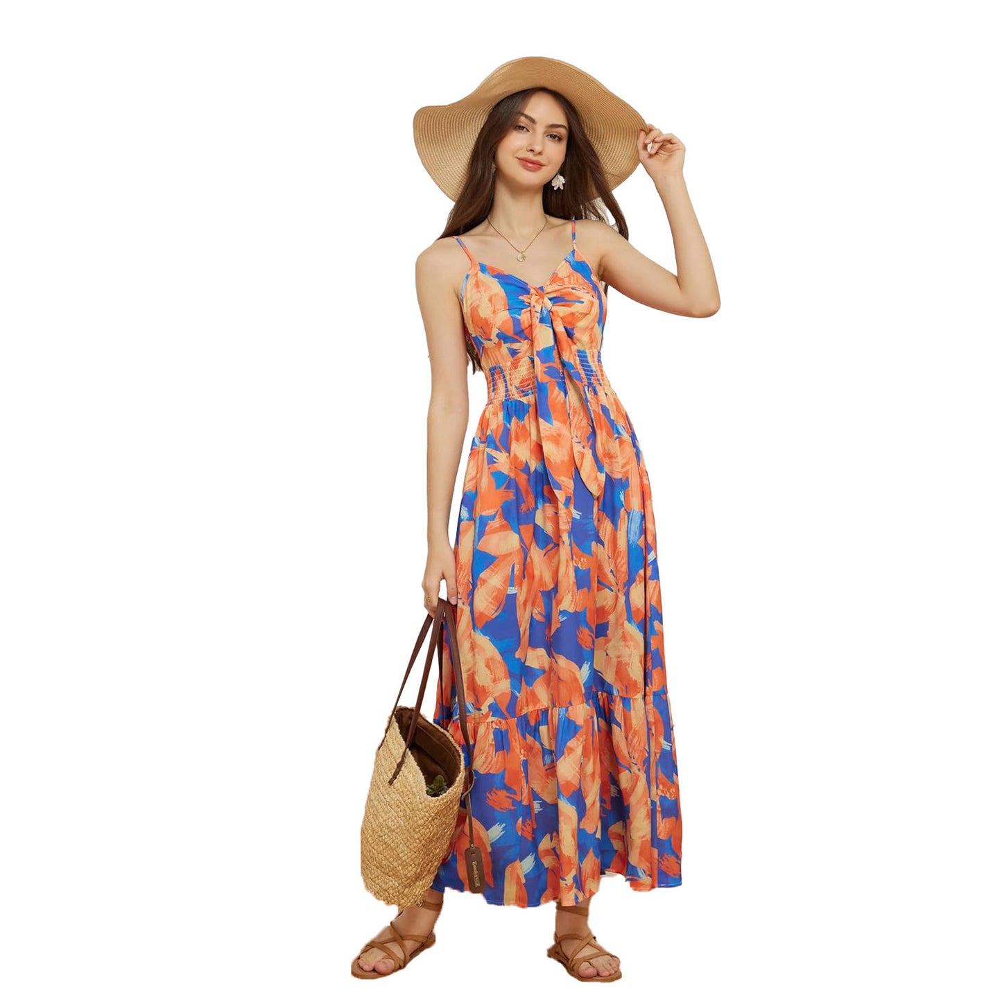 Slip Bohemian Printing Slip Dress