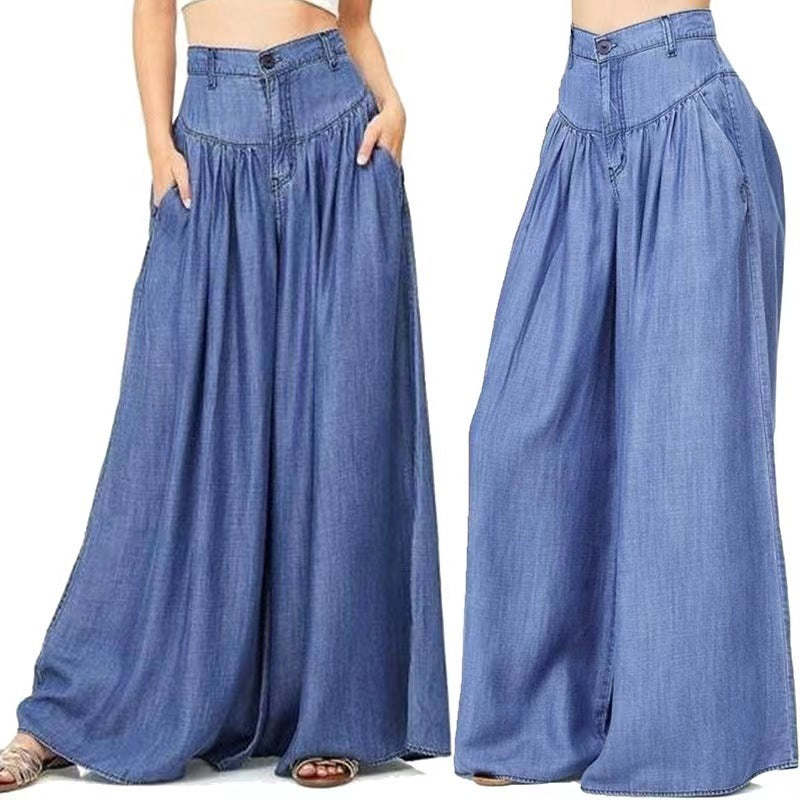 Women's Fashion Wide-leg Denim Bell-bottoms