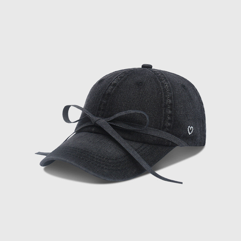 Casual Cool All-match Bow Curved Brim Simple Cowboy Hat