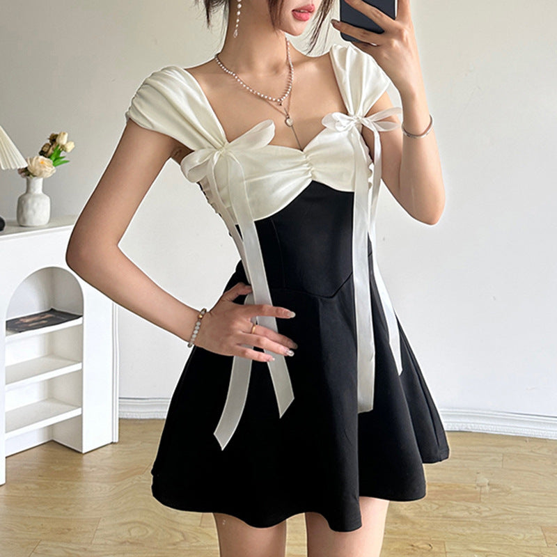 Women’s Bow Tie Waist-controlled Dress