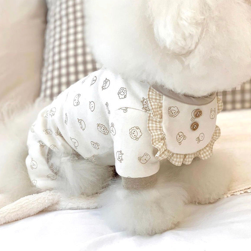 Full Printed Sheep Pet Clothing