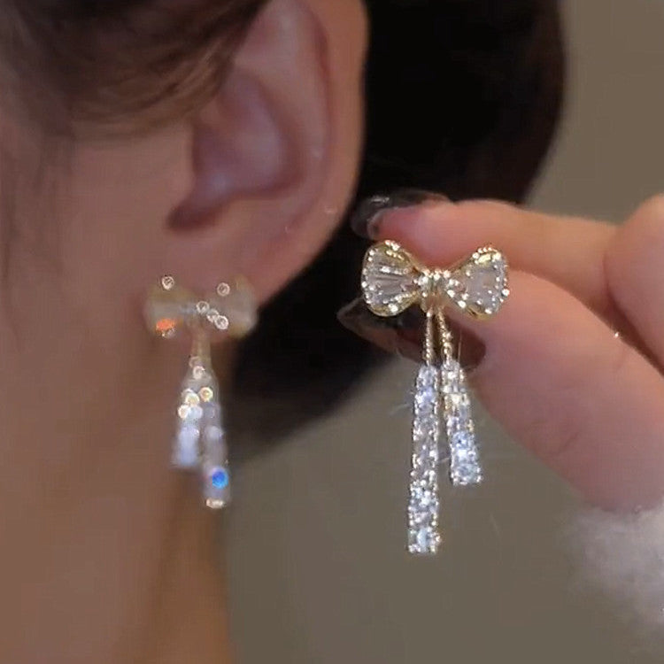 Rhinestone Butterfly Earrings – Elegant Fashion Jewelry