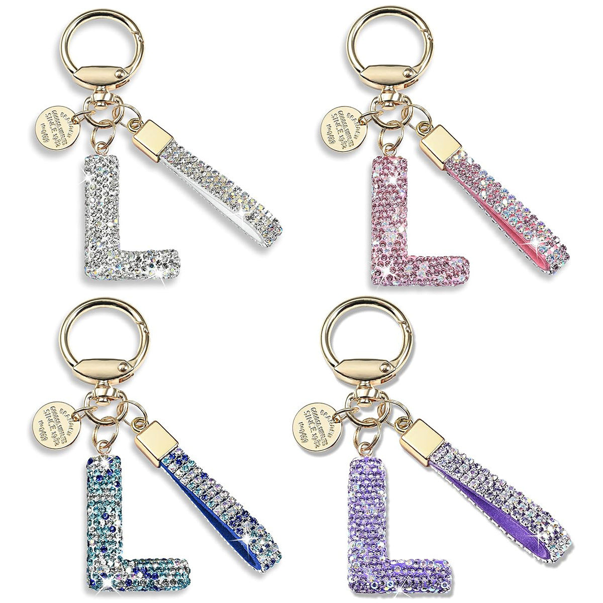 Diamond Letters Keychain