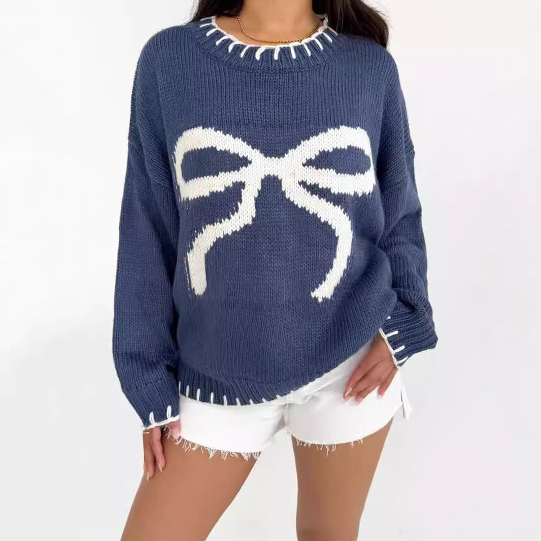 Women's Clothing Bow Sweater