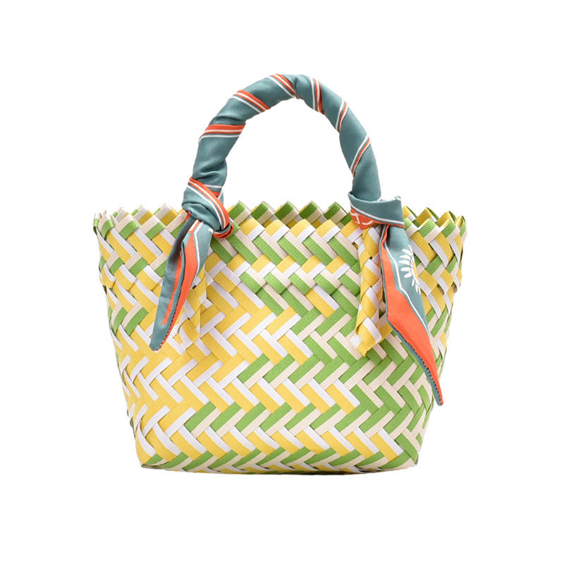 Woven Basket Handbag