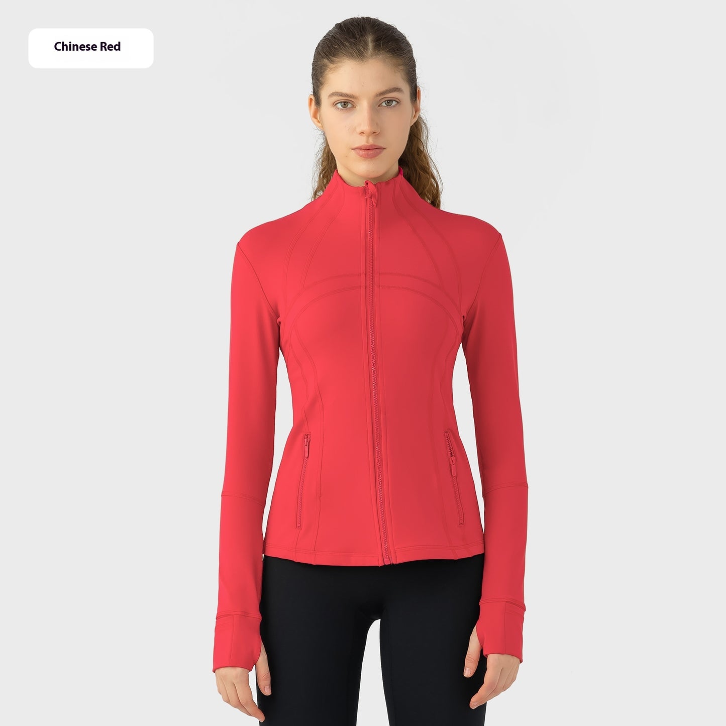 Yoga Sports Jacket Women Elastic Zipper Running Fitness Yoga Jackets