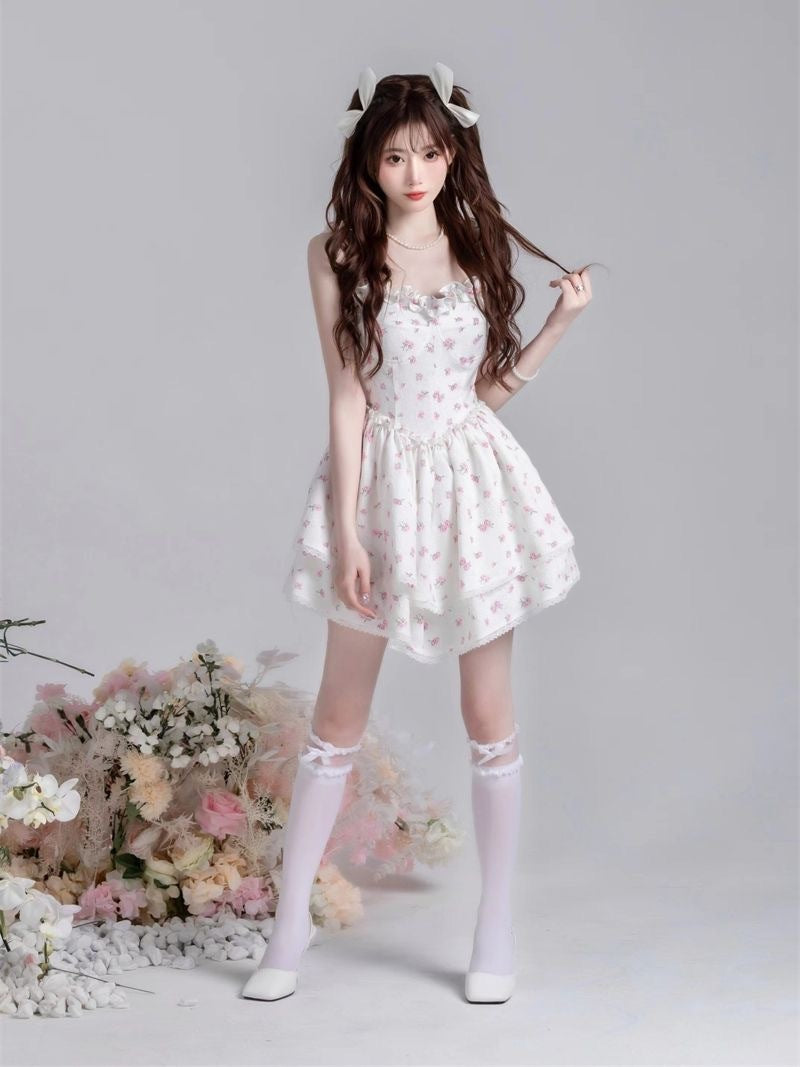 Floral Strap Dress Women