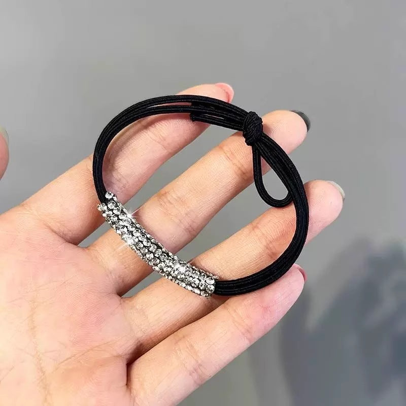 Women's Ponytail Hair Ring Crystal Hair